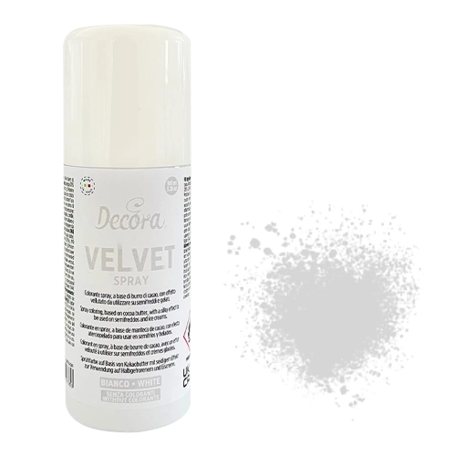 Zamsz spożywczy w sprayu Biały Decora Velvet 100ml