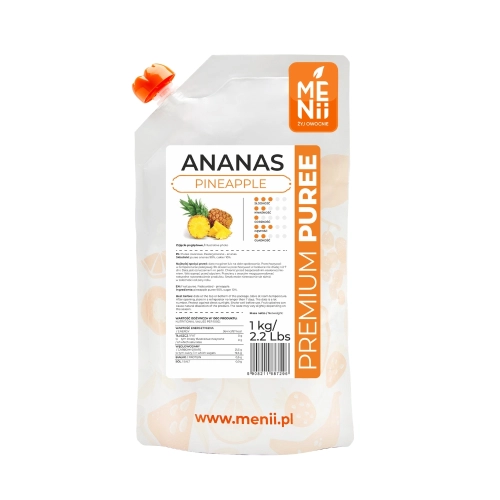 Pulpa owocowa PremiumPuree Menii Ananas 1kg