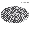 Podkład pod tort Zebra gruby 10mm sztywny 30cm