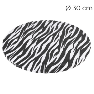 Podkład pod tort Zebra gruby 10mm sztywny 30cm