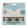Perełki maczki pałeczki błękitne posypki mix Decora 85g