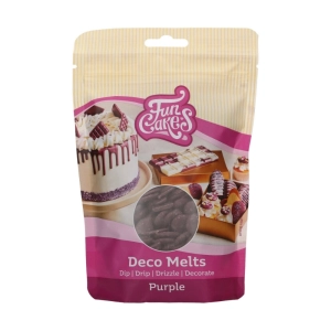 Fioletowa polewa zastygająca Drip pastylki Deco Melts FunCakes