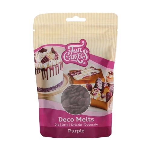 Fioletowa polewa zastygająca Drip pastylki Deco Melts FunCakes