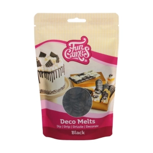 Czarna polewa zastygająca Drip pastylki Deco Melts FunCakes