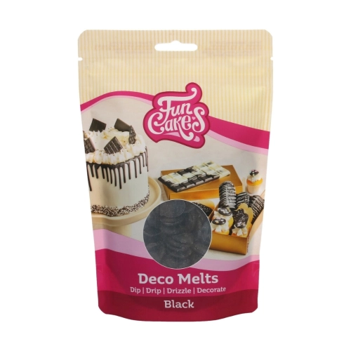 Czarna polewa zastygająca Drip pastylki Deco Melts FunCakes
