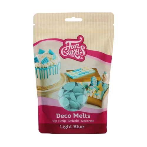 Błękitna polewa zastygająca Drip pastylki Deco Melts FunCakes