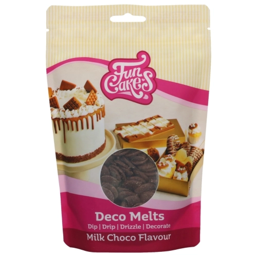Brązowa polewa pastylki Deco Melts o smaku mlecznej czekolady