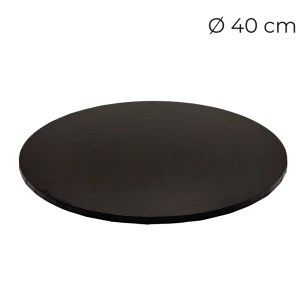 Podkład pod tort gruby twardy powlekana płyta MDF Czarny 40cm