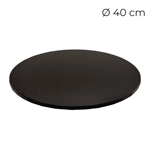 Podkład pod tort gruby twardy powlekana płyta MDF Czarny 40cm
