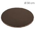 Podkład pod tort gruby 10mm sztywny powlekany Brązowy 30cm