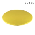 Podkład pod tort gruby 10mm sztywny powlekany Żółty 30cm