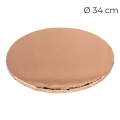 Podkład pod tort Różowe Złoto gruby sztywny powlekany 34cm