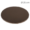 Podkład pod tort gruby 10mm sztywny powlekany Brązowy 25cm