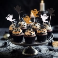 Toppery na babeczki Halloween duszki w 3 kolorach