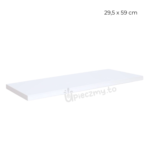 Podkład pod tort long cake styrodurowy Biały 29x59cm