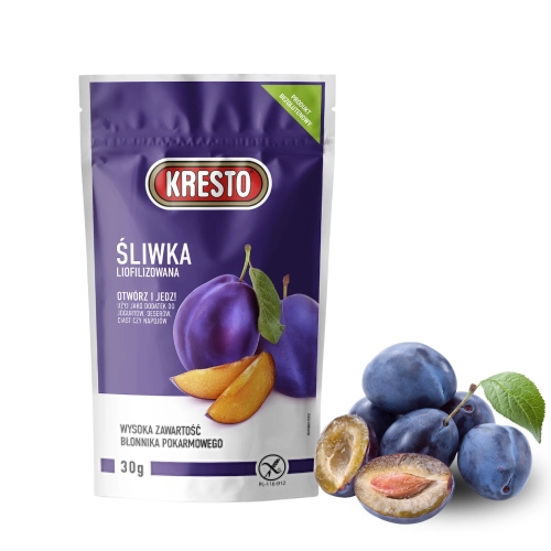 Liofilizowana śliwka w plastrach