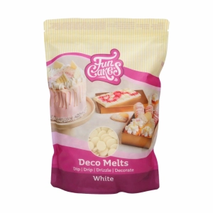 Biała polewa zastygająca Drip pastylki Deco Melts FunCakes 1kg