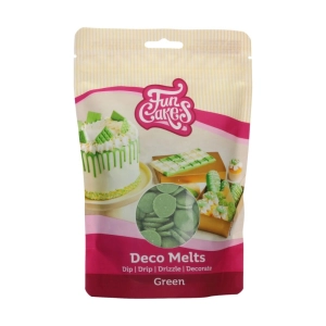 Zielona polewa zastygająca Drip pastylki Deco Melts FunCakes
