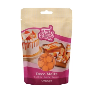 Pomarańczowa polewa zastygająca pastylki Deco Melts FunCakes