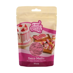 Różowa polewa zastygająca Drip pastylki Deco Melts FunCakes