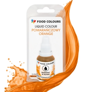 Barwnik w płynie do aerografu kroplomierz Pomarańczowy 20ml