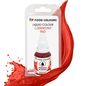 Barwnik w płynie do aerografu kroplomierz Czerwony 20ml
