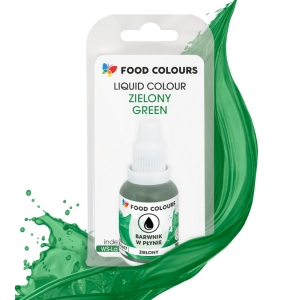 Barwnik w płynie do aerografu kroplomierz Zielony 20ml