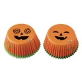 Papilotki do muffinek Dyniowe Uśmiechy Halloween 50x32mm 36szt
