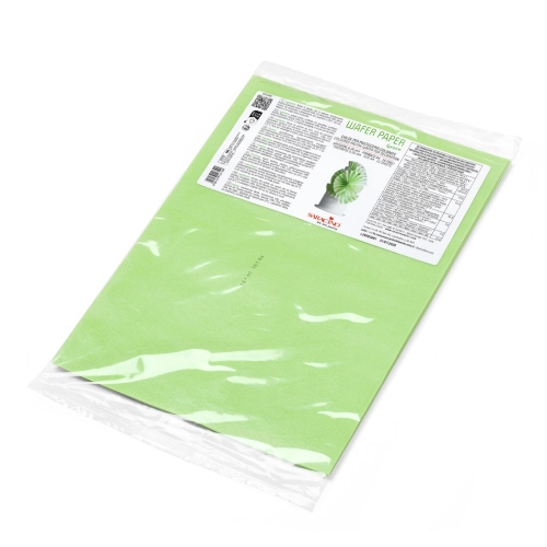 Zielony papier waflowy Saracino A4 cienki 0,3mm 10szt