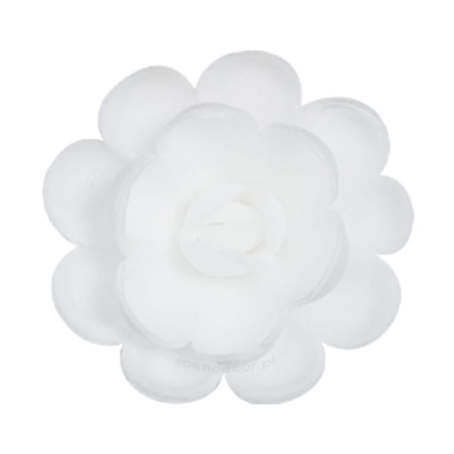 Kwiaty waflowe na tort Biała Róża angielska średnia 50szt