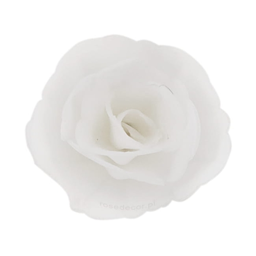Kwiaty waflowe na tort Róża Chińska Biała mała 35szt