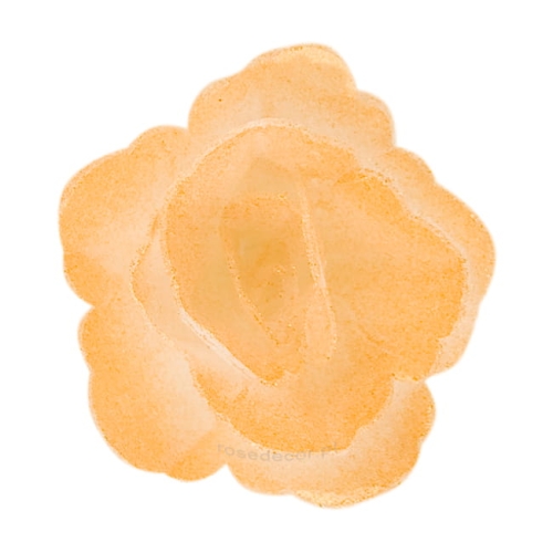 Kwiaty waflowe na tort Róża Chińska Złota mała 35szt