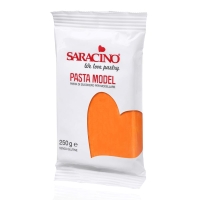 Masa cukrowa do figurek Saracino pomarańczowa 250g 