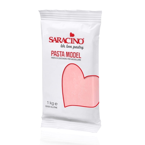 Masa cukrowa do figurek Saracino różowa