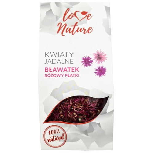 Jadalne kwiaty: płatki bławatka