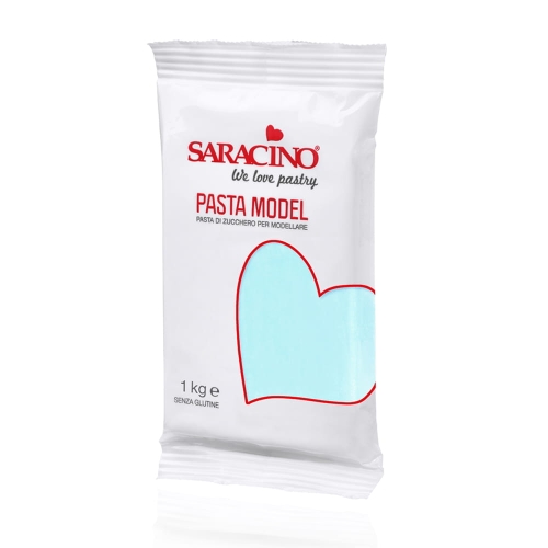 Masa cukrowa do figurek Saracino Light Baby Blue 1kg