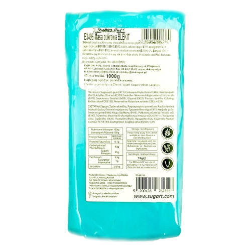 Masa cukrowa uniwersalna Decor Paste błękitna 1kg