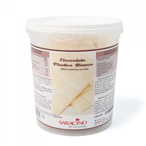 Biała czekolada plastyczna Saracino