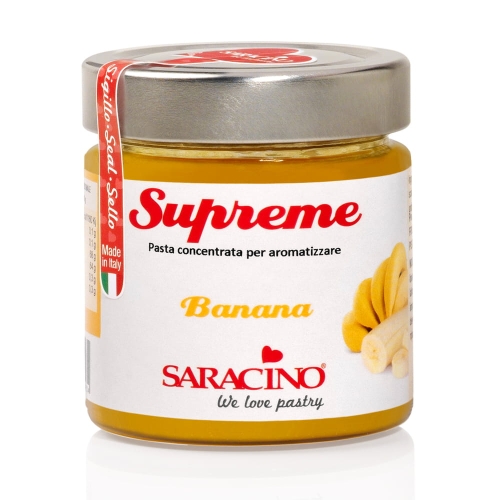 Aromat w kremie Bananowy pasta smakowa Saracino 200g