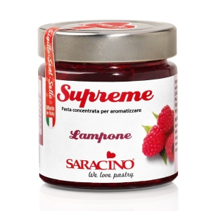Aromat w kremie Malinowy pasta smakowa Saracino 200g