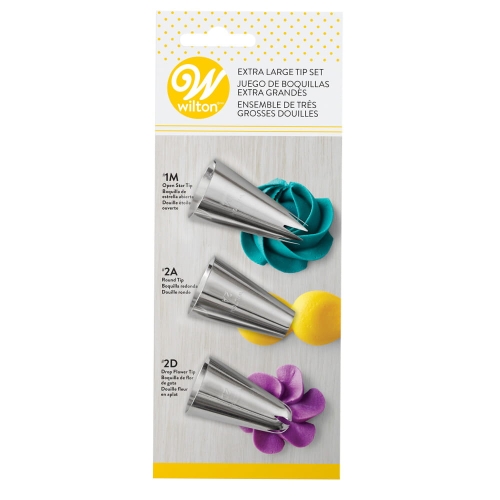 Zestaw tylek Wilton #1M #2D #2A tylki cukiernicze 3 szt