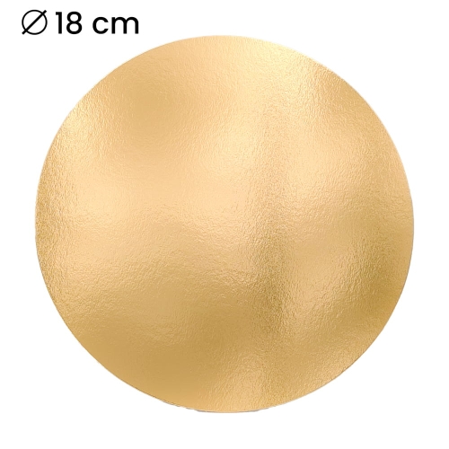 Podkładka pod tort gładka Złoty Krążek cienki 18cm