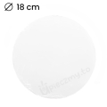 Podkład pod tort gruby 10mm styrodurowy Biały fi 18cm