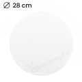 Podkład pod tort gruby 10mm styrodurowy Biały fi 28cm