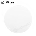 Podkład pod tort gruby 10mm styrodurowy Biały fi 26cm