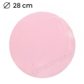 Podkład pod tort gruby 10mm styrodurowy Różowy fi 28cm