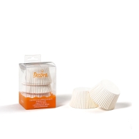 Papilotki do muffinek Jumbo 55x45mm Decora Białe 60szt