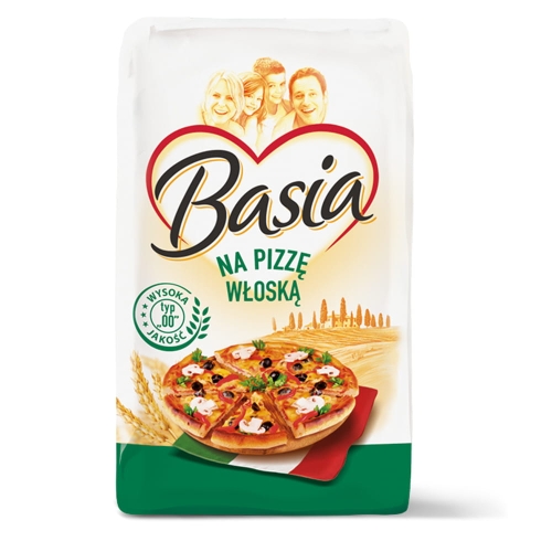 Mąka pszenna typ 00 Basia na pizzę włoską 1kg