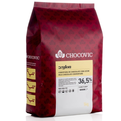 Czekolada mleczna 36,5% Callebaut Chocovic Zeylon 5kg