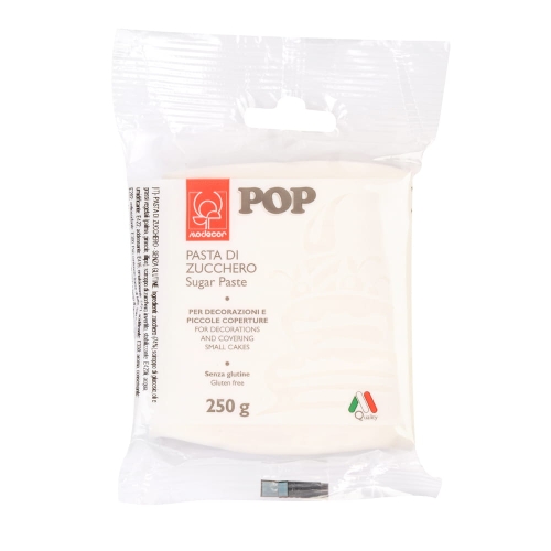 Masa cukrowa POP Modecor lukier plastyczny Biały 250g